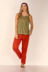 BLUSA LINHO “VP” ALÇA