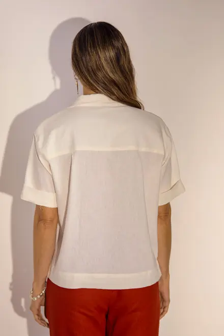 CAMISA LINHO/"V" MC