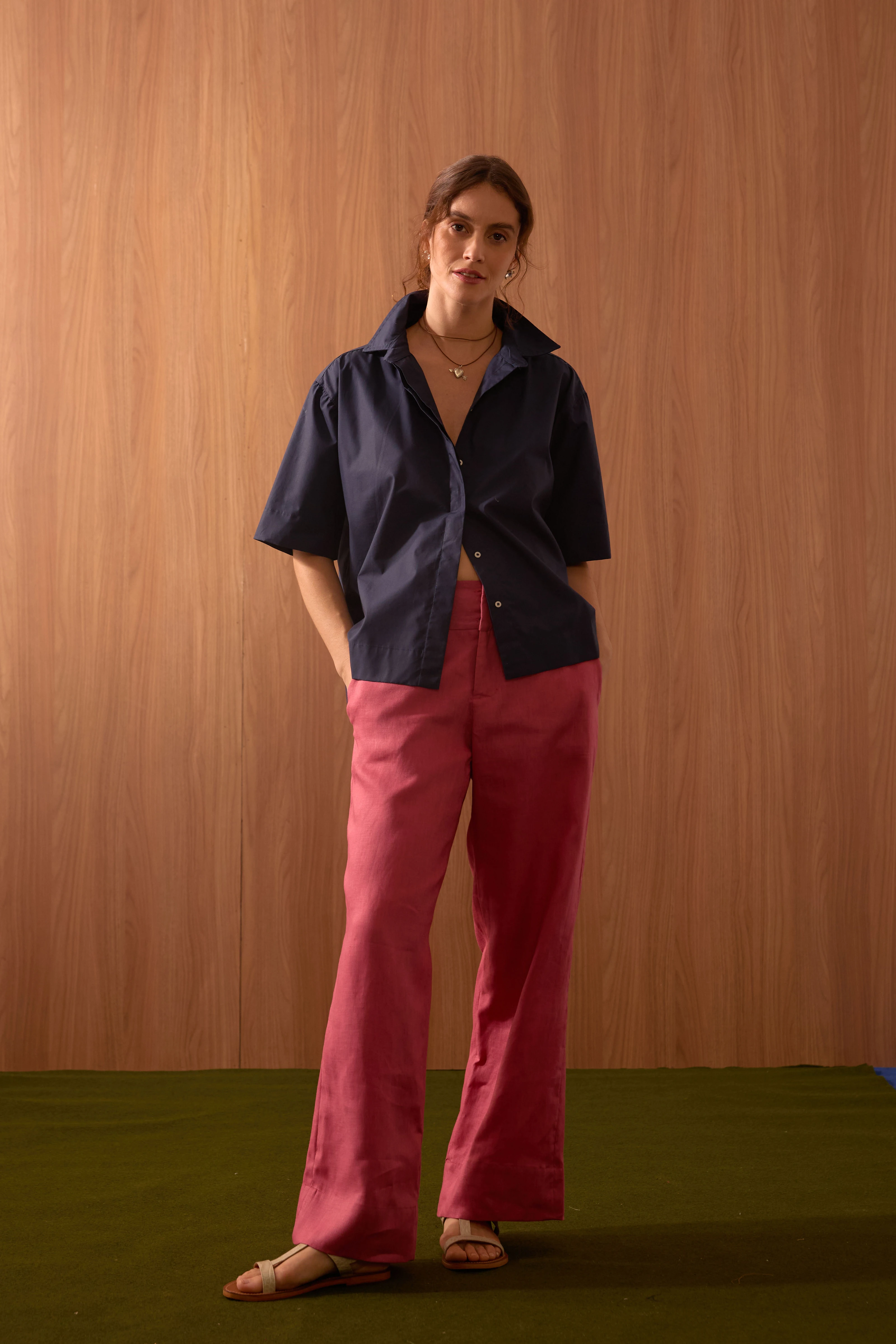 CAMISA MGA CURTA ALGODÃO