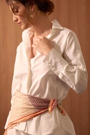 LENÇO STRIPES 100% SEDA