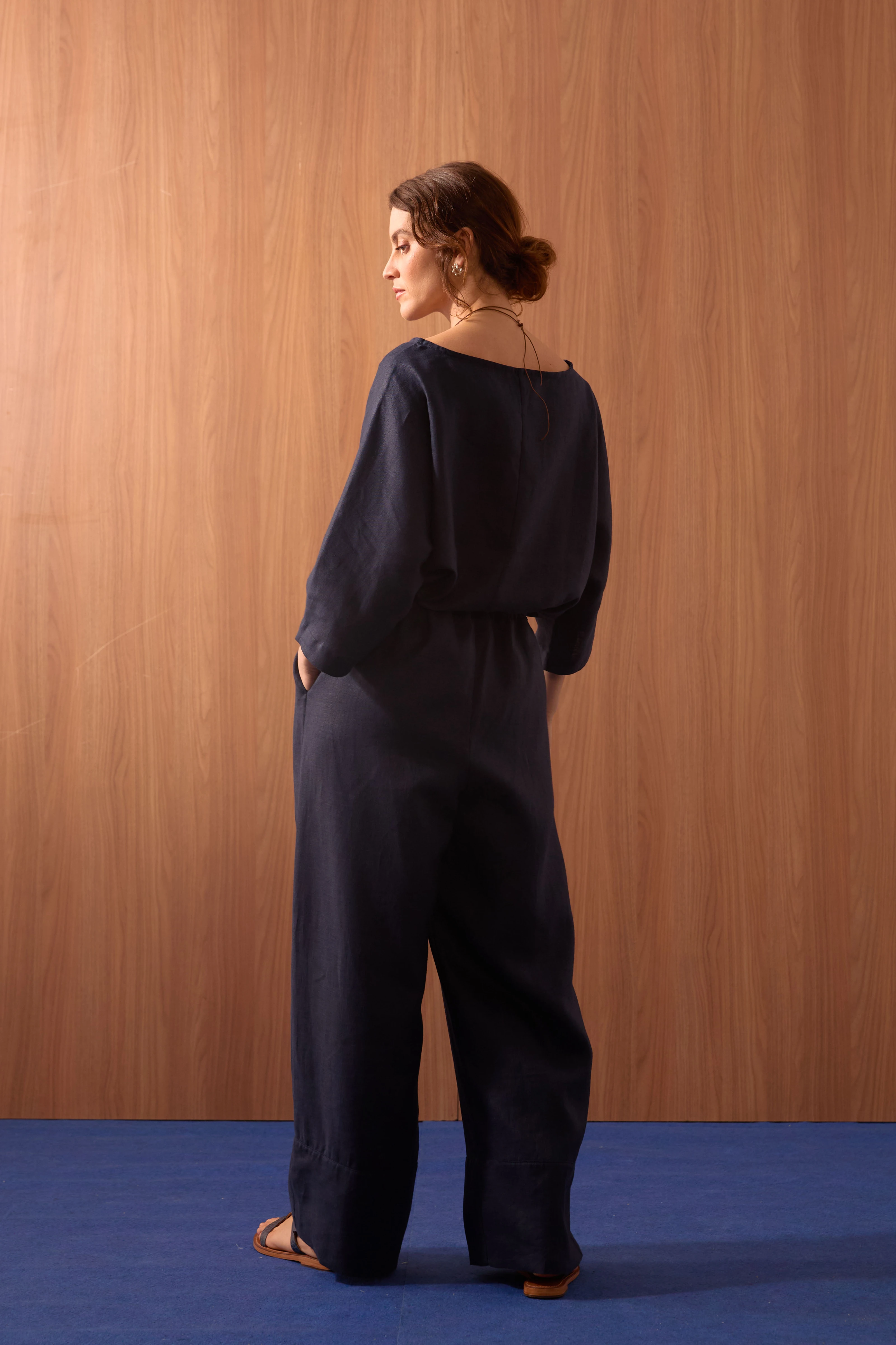 CALÇA LINHO CADARÇO LATERAL