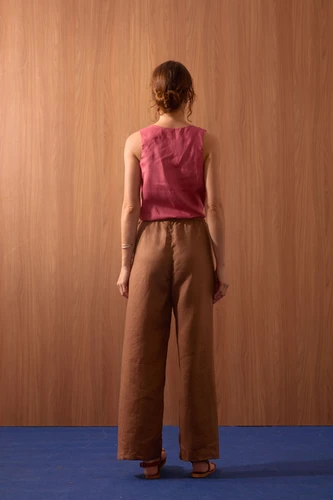 CALÇA LINHO CADARÇO LATERAL