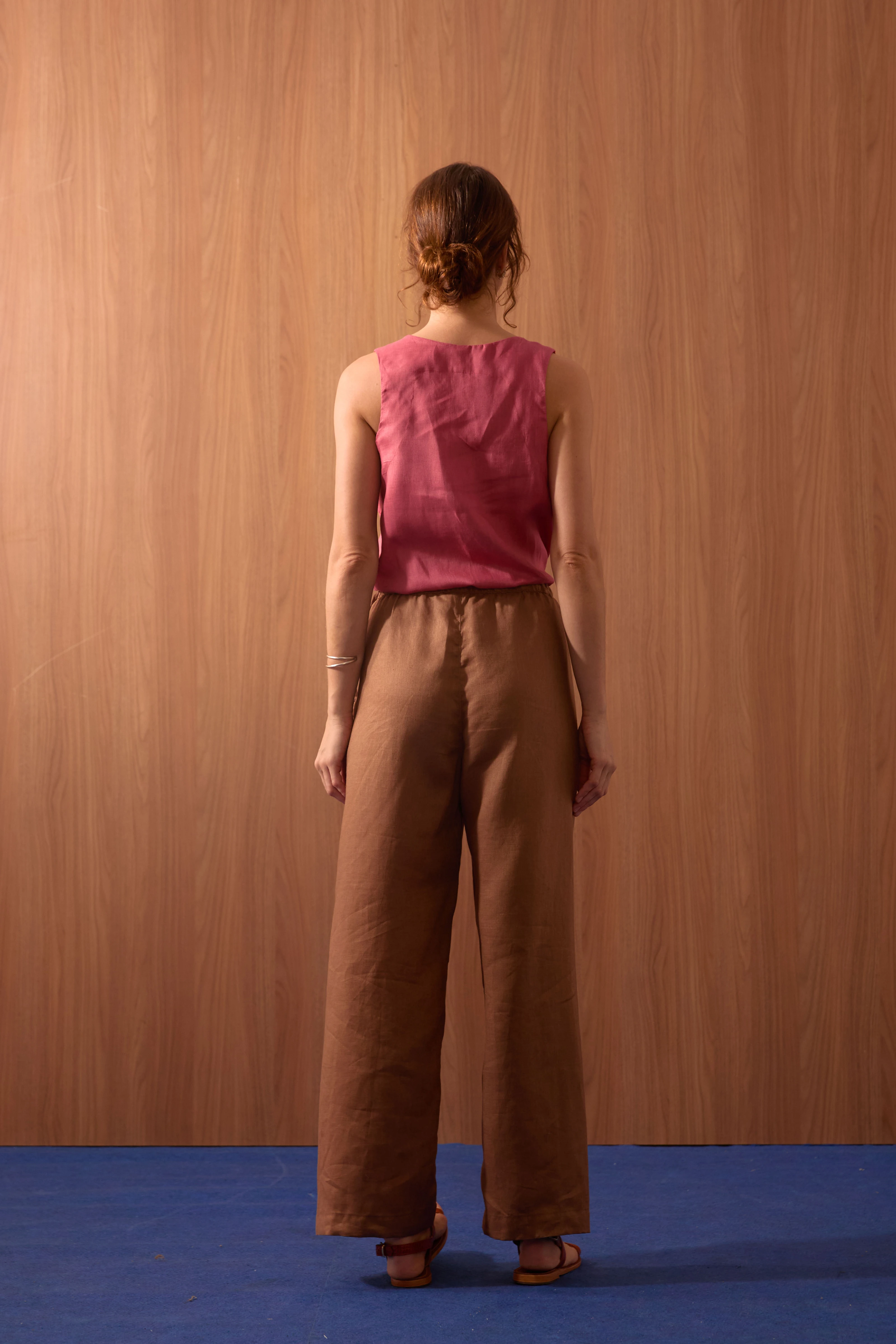 CALÇA LINHO CADARÇO LATERAL