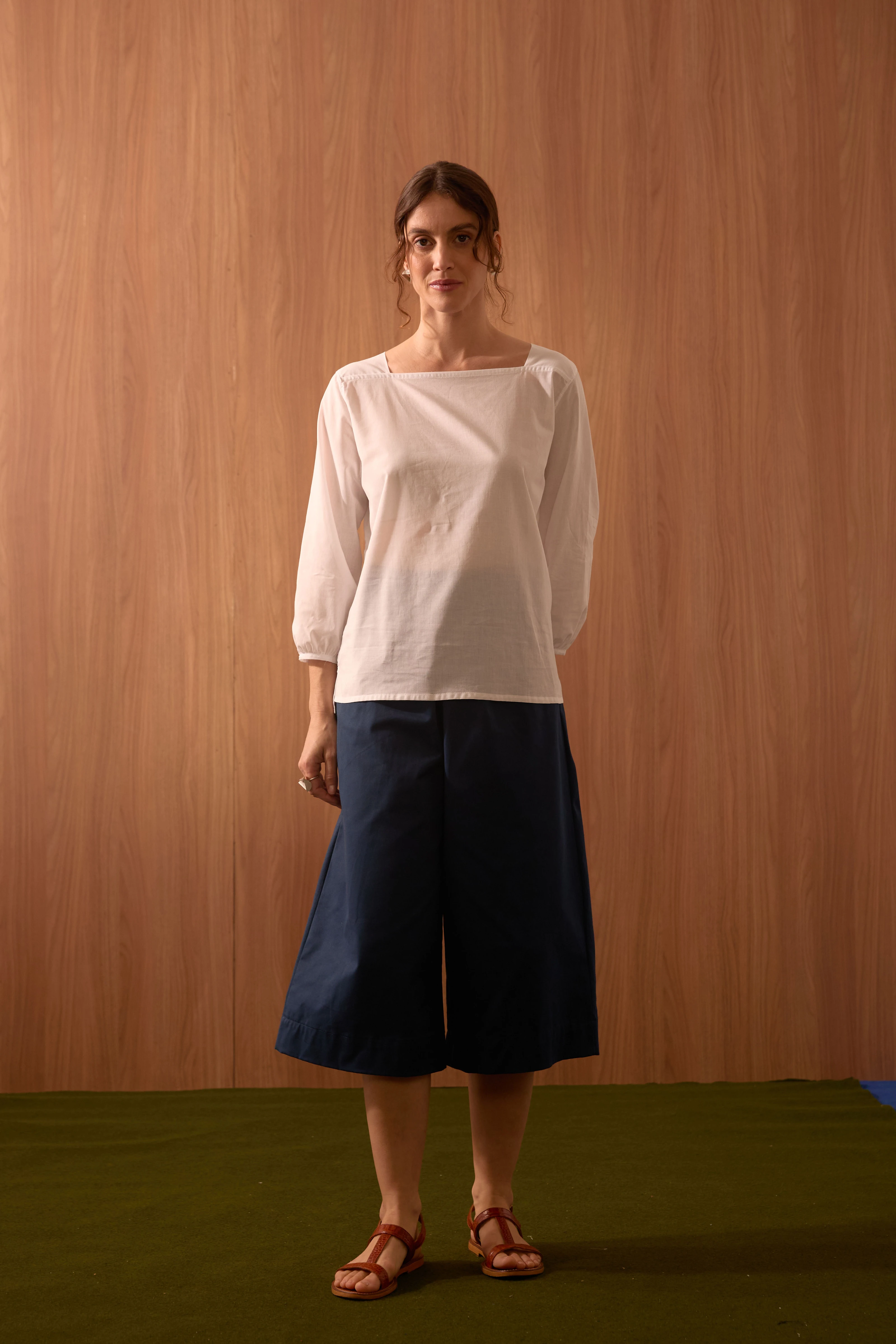 BLUSA VOIL DECOTE QUAD M/L