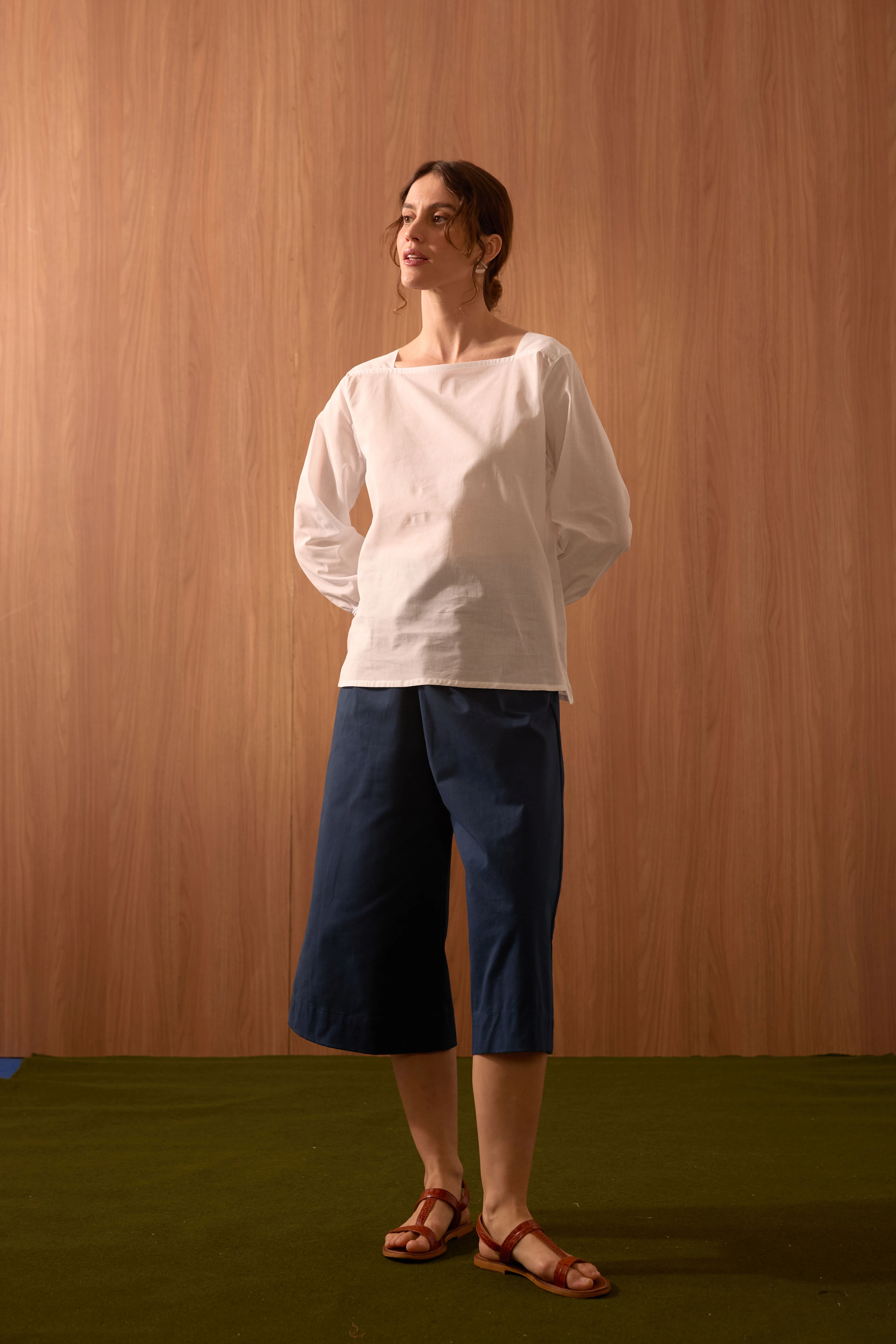 BLUSA VOIL DECOTE QUAD M/L