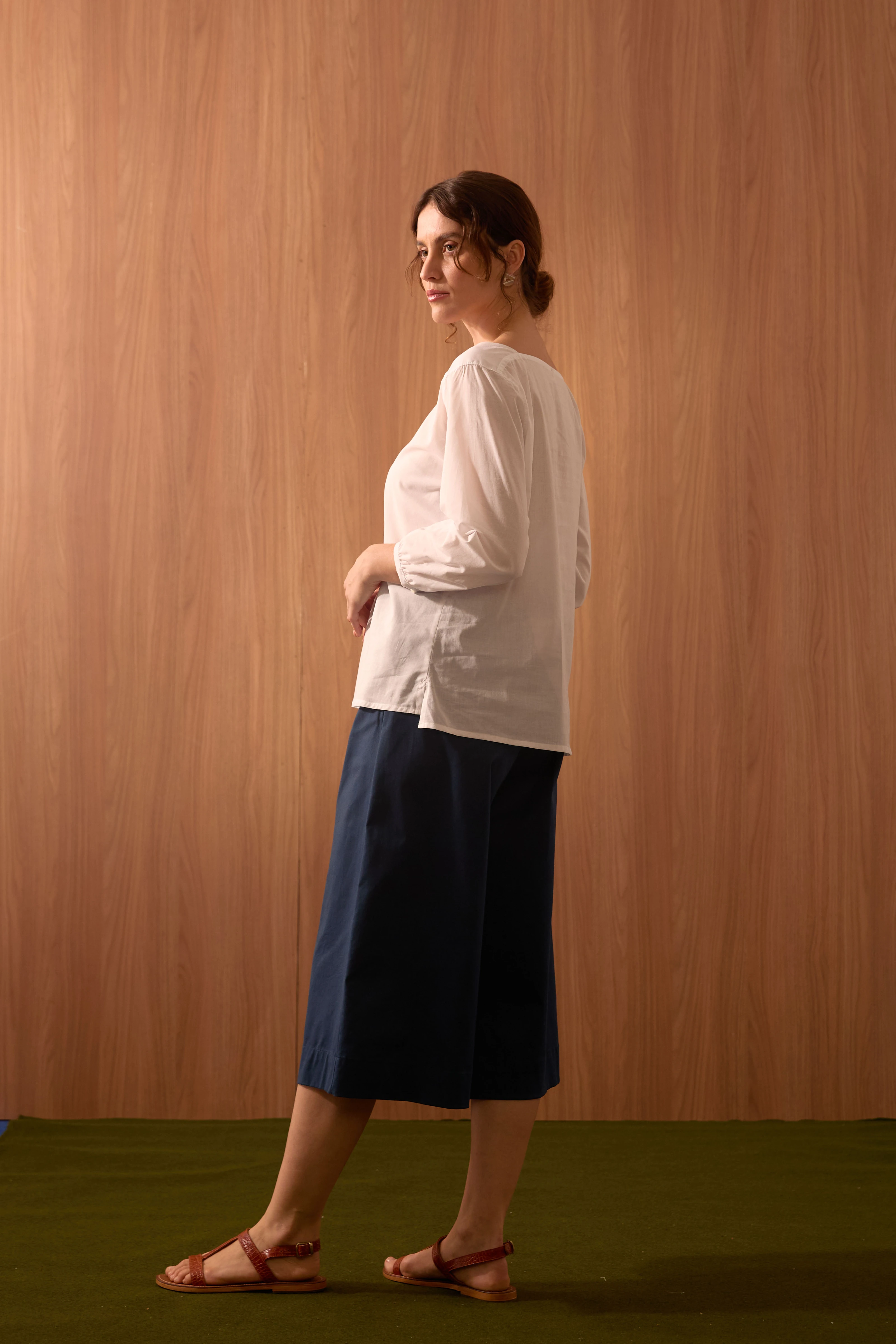 BLUSA VOIL DECOTE QUAD M/L