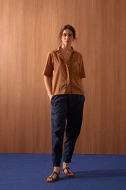 CAMISA VOIL M/C BABADO